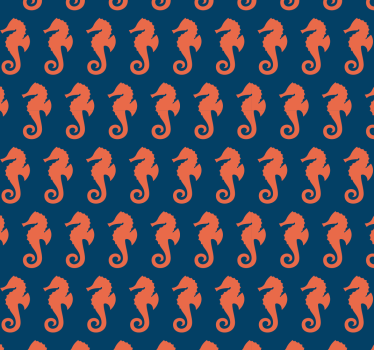 Tapety ze zwierzętami motyw konika morskiego - TenStickers