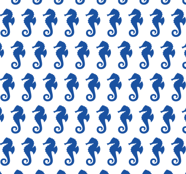 Tapeta zwierzęta wzór konika morskiego - TenStickers