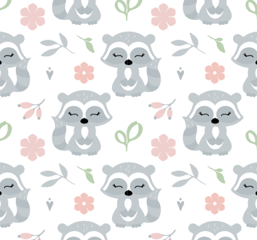 Tapety ze zwierzętami piękne szopy - TenStickers