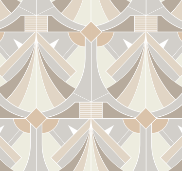 Tapeta do przedpokoju geometryczny wzór w stylu art deco - TenStickers
