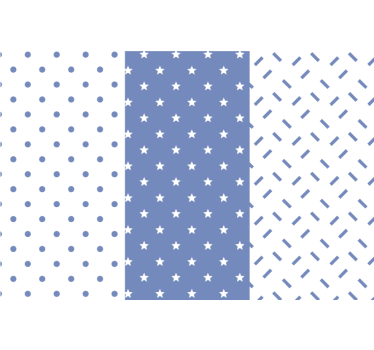 Tapeta z niebieskimi gwiazdami - TenStickers