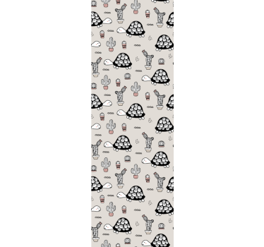Tapeta do sypialni słodkie żółwie - TenStickers