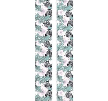 Tapeta zebra w ogrodzie natury - TenStickers