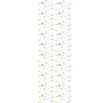 Tapeta do sypialni ości ryb - TenStickers