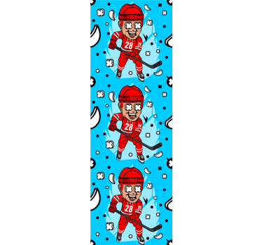 Śmieszne tapety dla dzieci hokej - TenStickers