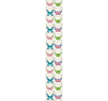 Tapeta w motyle Płytki motyle - TenStickers