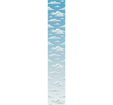 Tapeta do salonu abstrakcja Chmury  - TenStickers