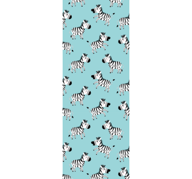 Tapeta ze zwierzętami śliczna zebra - TenStickers