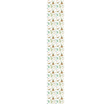 Tapeta do pokoju dziecięcego Akwarela dinozaurów - TenStickers
