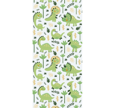Tapeta dinozaury motyw przedszkola dinozaurów - TenStickers