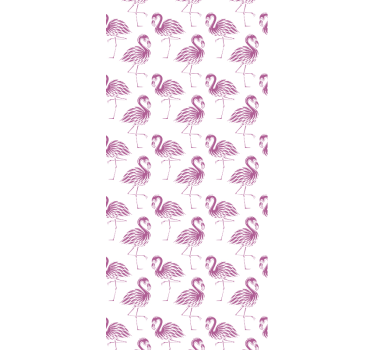 Tapeta zwierzęta motyw flamingów - TenStickers