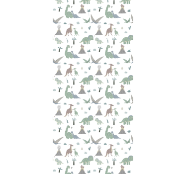 Tapeta dinozaury montaż dinozaura - TenStickers
