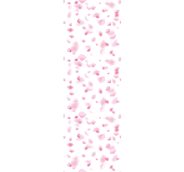 Tapeta kwiaty motyw płatków - TenStickers