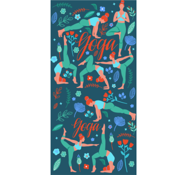 Tapeta dla nastolatka Kobieta robi joga - TenStickers