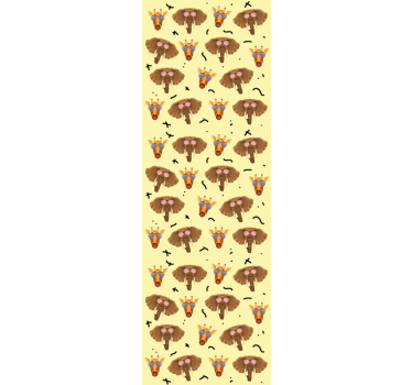 Tapeta zwierzęta wzór zwierzęcy safari - TenStickers