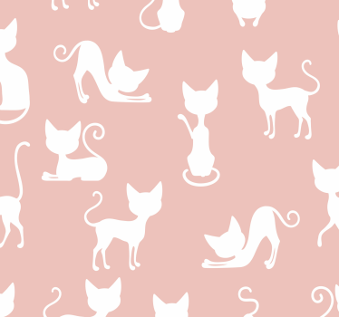 Tapeta koty kocia sylwetka - TenStickers