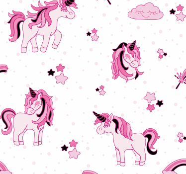 Tapeta zwierzęta motyw magicznego jednorożca - TenStickers
