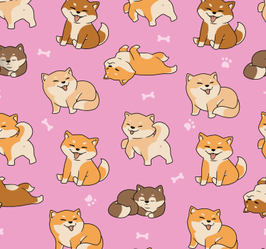 Tapeta koty zabawny shiba inus - TenStickers