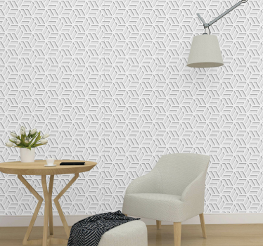 Nowoczesna tapeta do salonu Nowoczesny drukowany cień - TenStickers