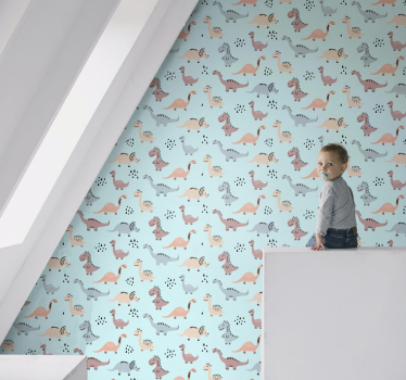 Tapeta dinozaury plac zabaw dla dinozaurów - TenStickers