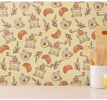 Tapeta do kuchni motywy kulinarne - TenStickers