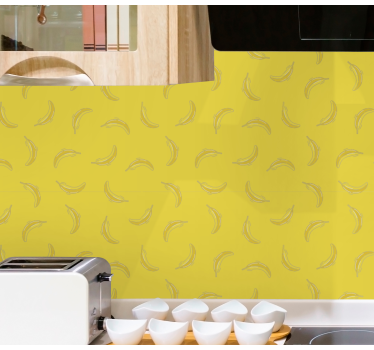 Tapeta do kuchni projekt z motywem banana - TenStickers