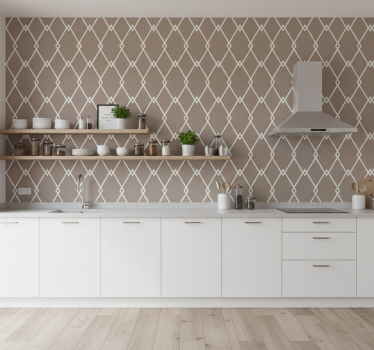 Tapeta do kuchni w geometrycznym stylu - TenStickers