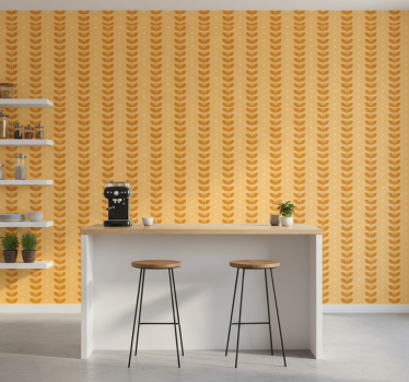 Tapeta do kuchni w liście - TenStickers