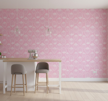 Tapeta do kuchni w motyw truskawek - TenStickers
