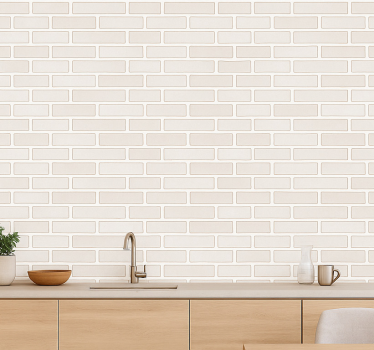 Tapeta do kuchni w stylu antycznej cegły - TenStickers