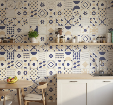 Tapeta do kuchni w stylu ceramicznych płytek - TenStickers