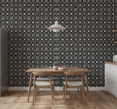Tapeta do kuchni w stylu czarno-białym - TenStickers