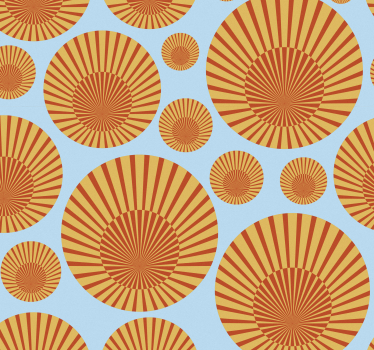 Tapeta do salonu Słońce lat 70 - TenStickers