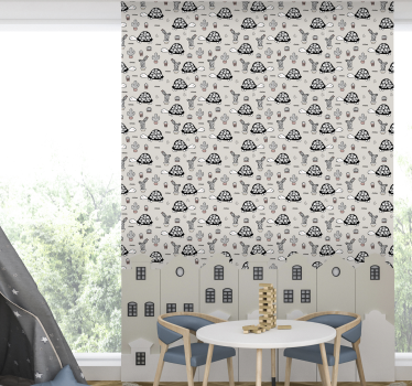Tapeta do sypialni słodkie żółwie - TenStickers