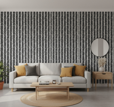 Tapeta drzewa jasne w skandynawskim stylu - TenStickers