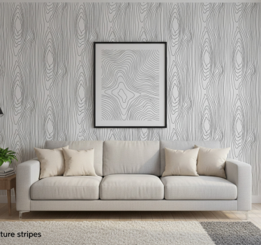 Tapeta drzewa w czarne naturalne paski - TenStickers