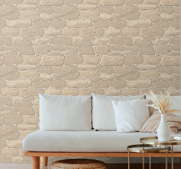 Tapeta kamienie naturalny, zorganizowany motyw - TenStickers
