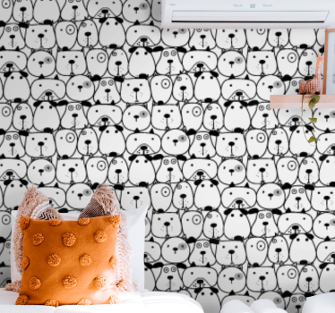Tapeta koty naszkicowane koty - TenStickers