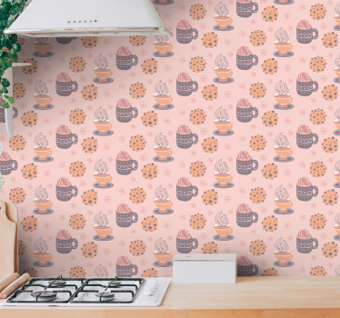 Tapeta do kuchni przytulny motyw napoju - TenStickers
