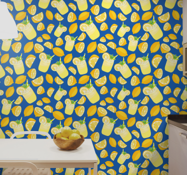 Tapeta do kuchni świeżość cytryny - TenStickers