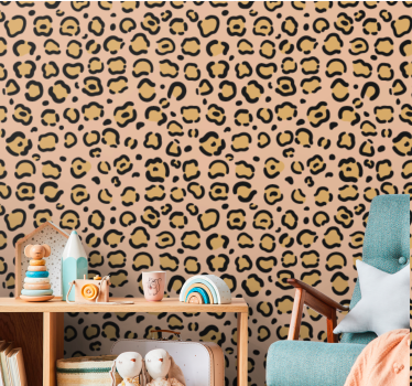Tapeta leopard drukuj elegancki projekt - TenStickers
