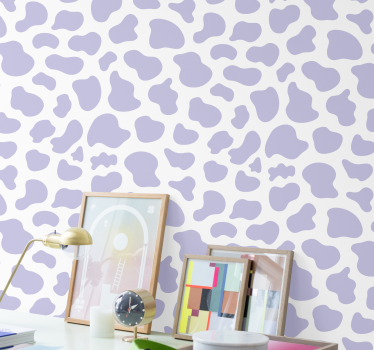 Tapeta leopard fioletowe plamy - TenStickers