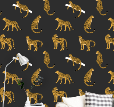 Tapeta leopard motyw cętek lamparta - TenStickers