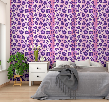 Tapeta leopard panele w panterkę - TenStickers