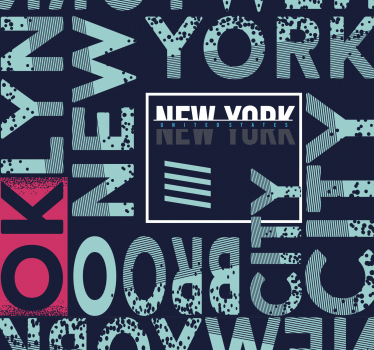 Tapeta Nowy Jork typografia miejska - TenStickers