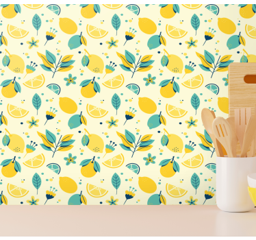 Tapeta natura cytrusy botaniczne - TenStickers