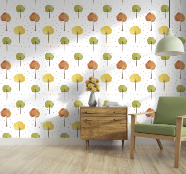 Tapeta natura jesienne drzewa  - TenStickers