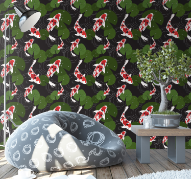 Tapeta orientalne karpie - TenStickers