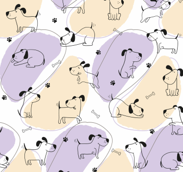 Tapeta pies wzór nordyckiego psa - TenStickers