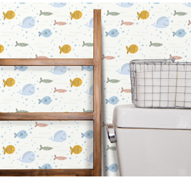 Tapeta ryby motyw wodny - TenStickers